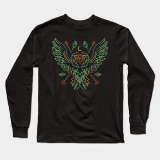 the green owl Long Sleeve T-Shirt